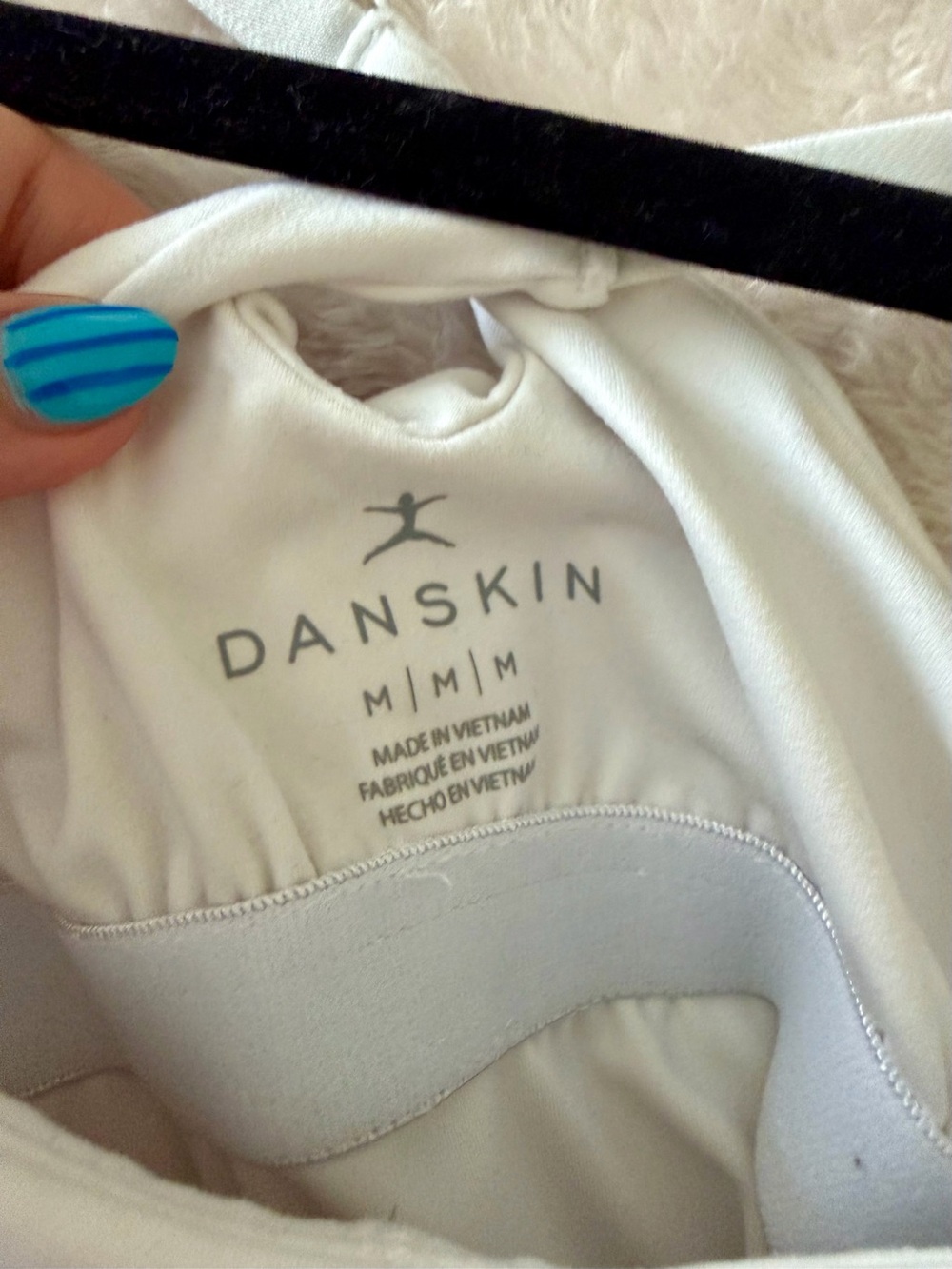 Danskin White Tennis Dress with built in shorts - Picture 2 of 4